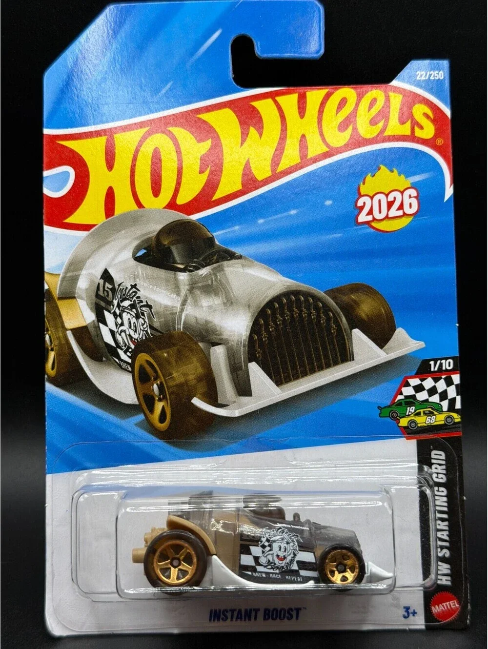 Hot Wheels 2026 Instant Boost Clear Black Brown HW Starting Grid 1/10 JJK73 NIB